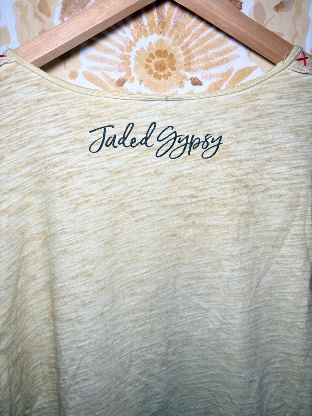 Jaded Gypsy Wild Heart Gypsy Soul Distressed Graphic Tee Boho Western Southweste - Picture 11 of 15